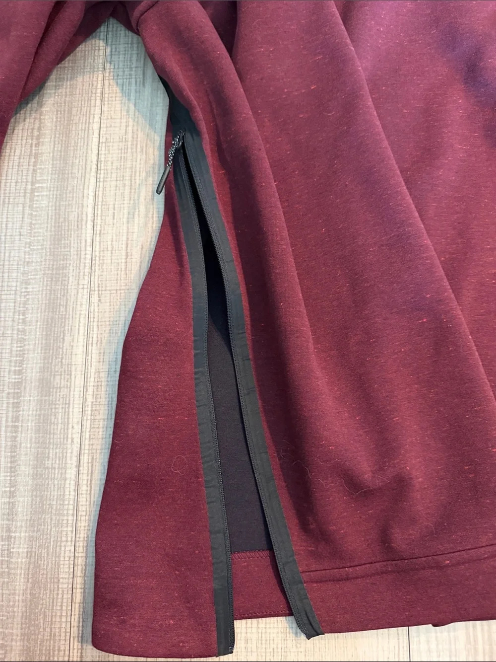 Nike Men's Burgundy Hooded Turtleneck Sweater